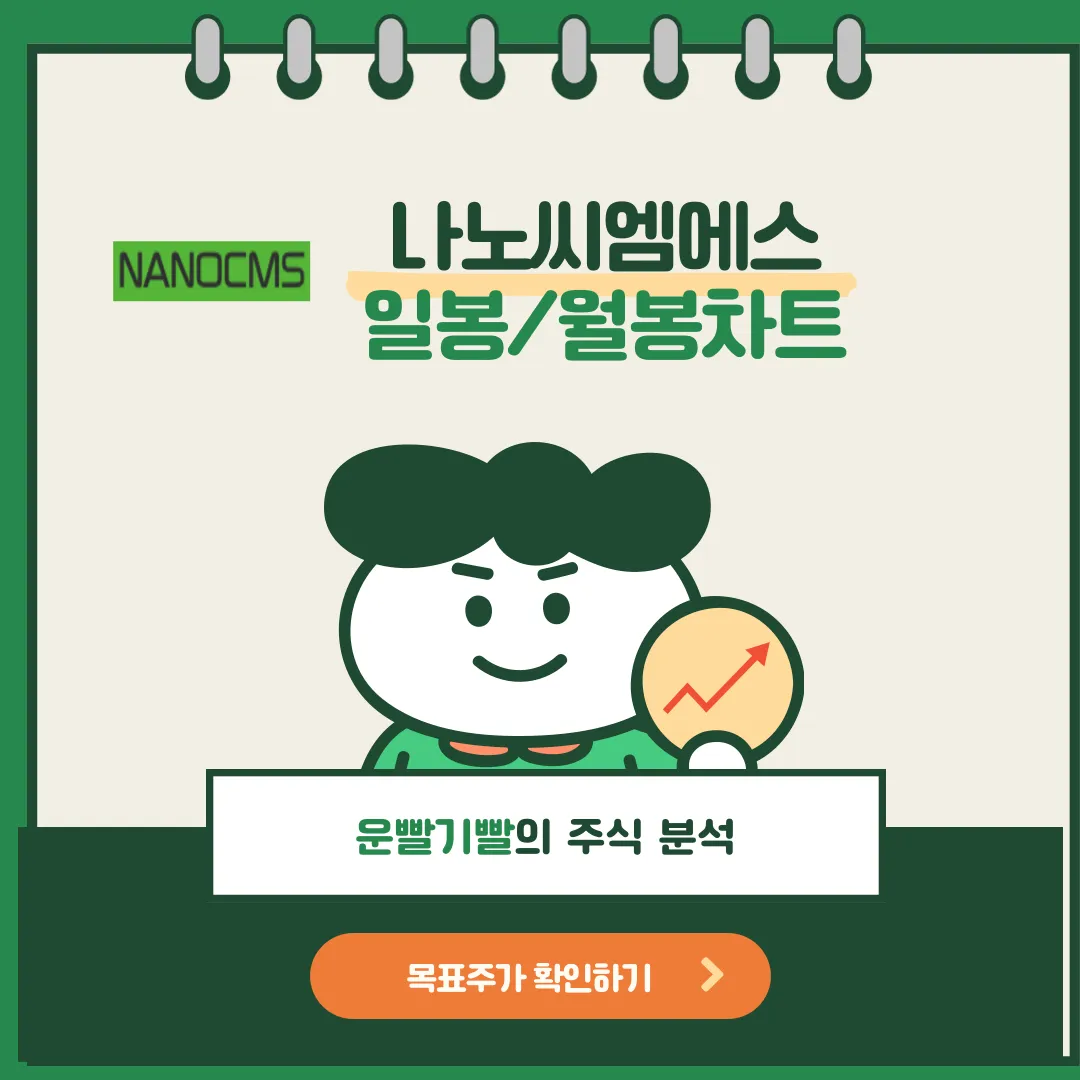 나노씨엠에스 일봉/월봉차트
