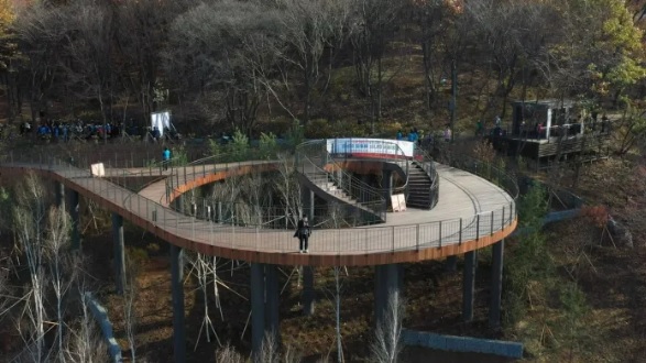 용마산 스카이워크 전망대 서울둘레길 4코스