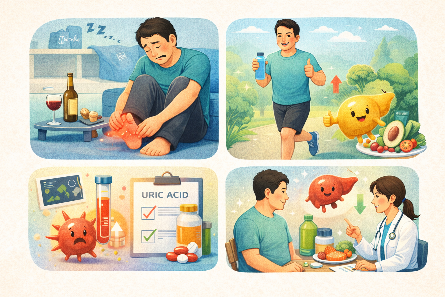 통풍 관리 방법