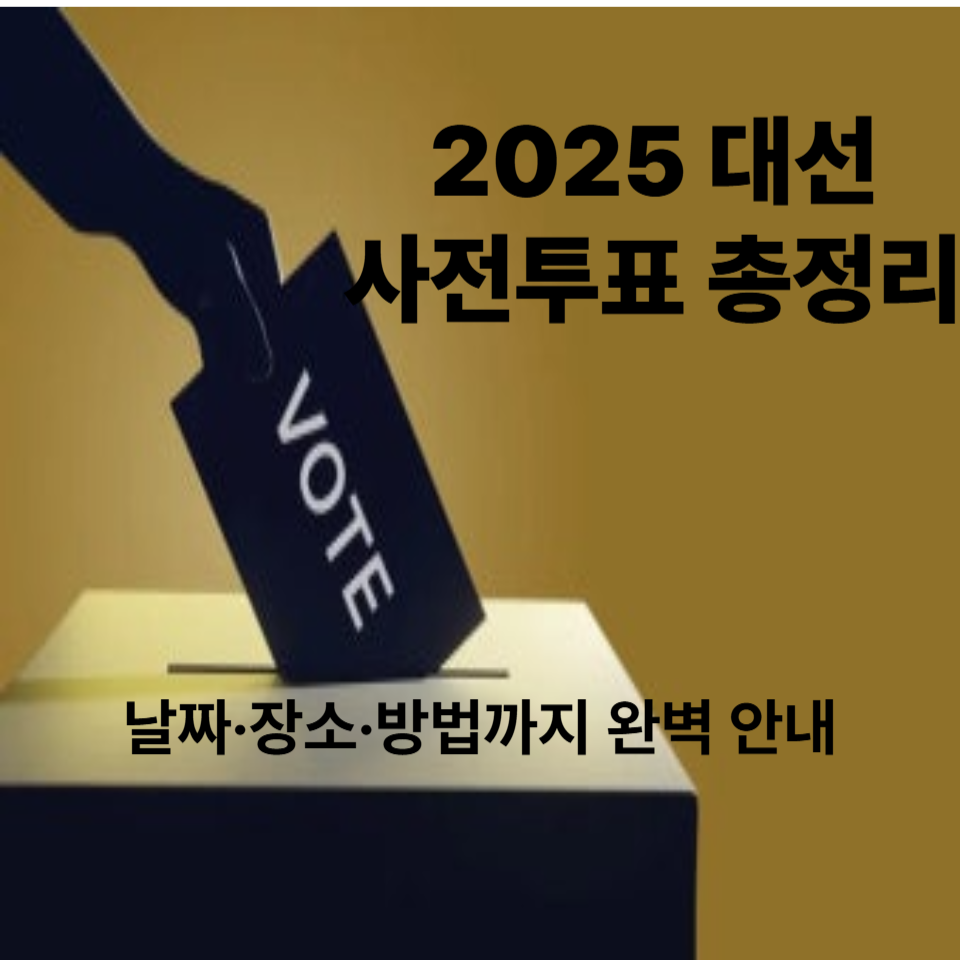 2025 대선 사전투표 총정리