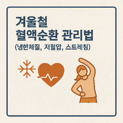 겨울철 혈액순환 관리 썸네일 이미지