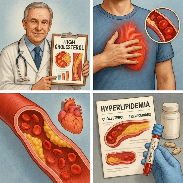 고지혈증과 관련된 사진