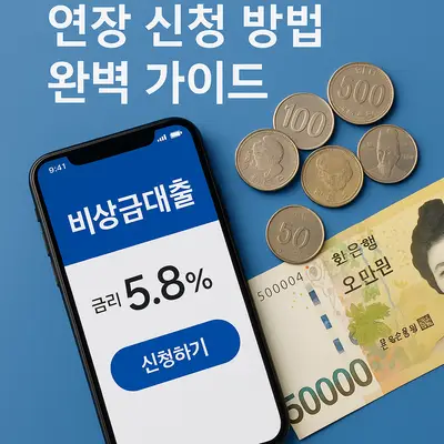 비상금대출 이자율 비교와 연장 신청 방법 완벽 가이드