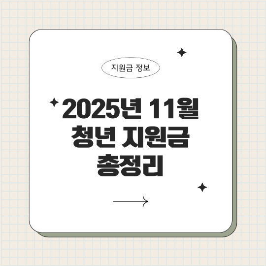 2025년 11월 청년지원금 총정리|숙박세일페스타·청년도약계좌·경기 청년정책 완벽 정리