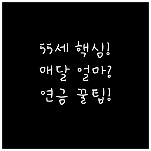 만 55세 이상 주택연금 자격 요건 ..