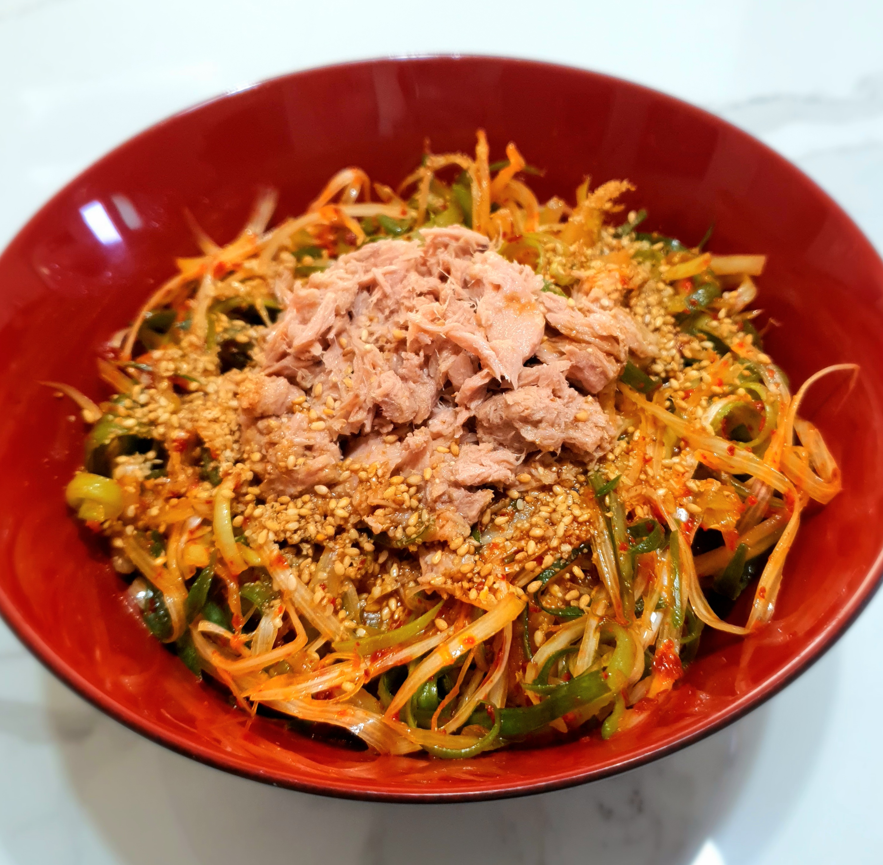 파채를-활용한-비빔밥입니다.