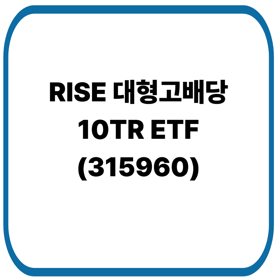 RISE 대형고배당10TR ETF(315960) &mdash; 안정적 배당＋대형주로 수익과 방어력을 동시에 노리는 방법