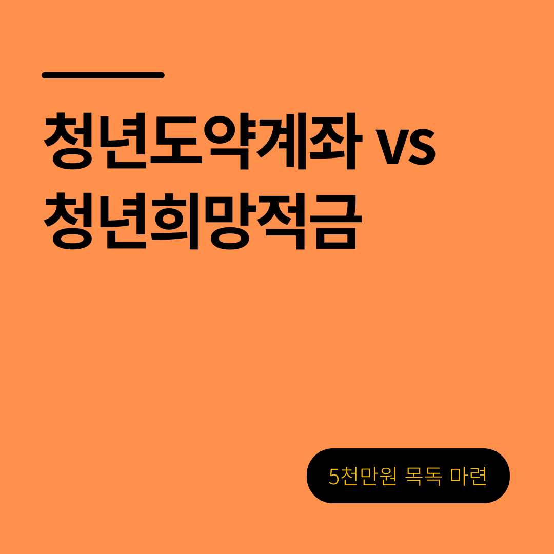 청년도약계좌 vs 청년희망적금