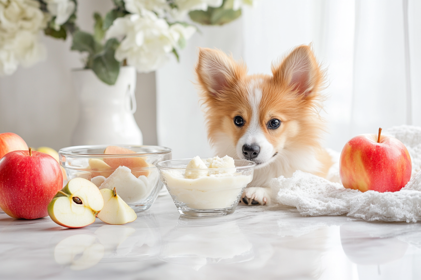 사과 요구르트 스무디 바
