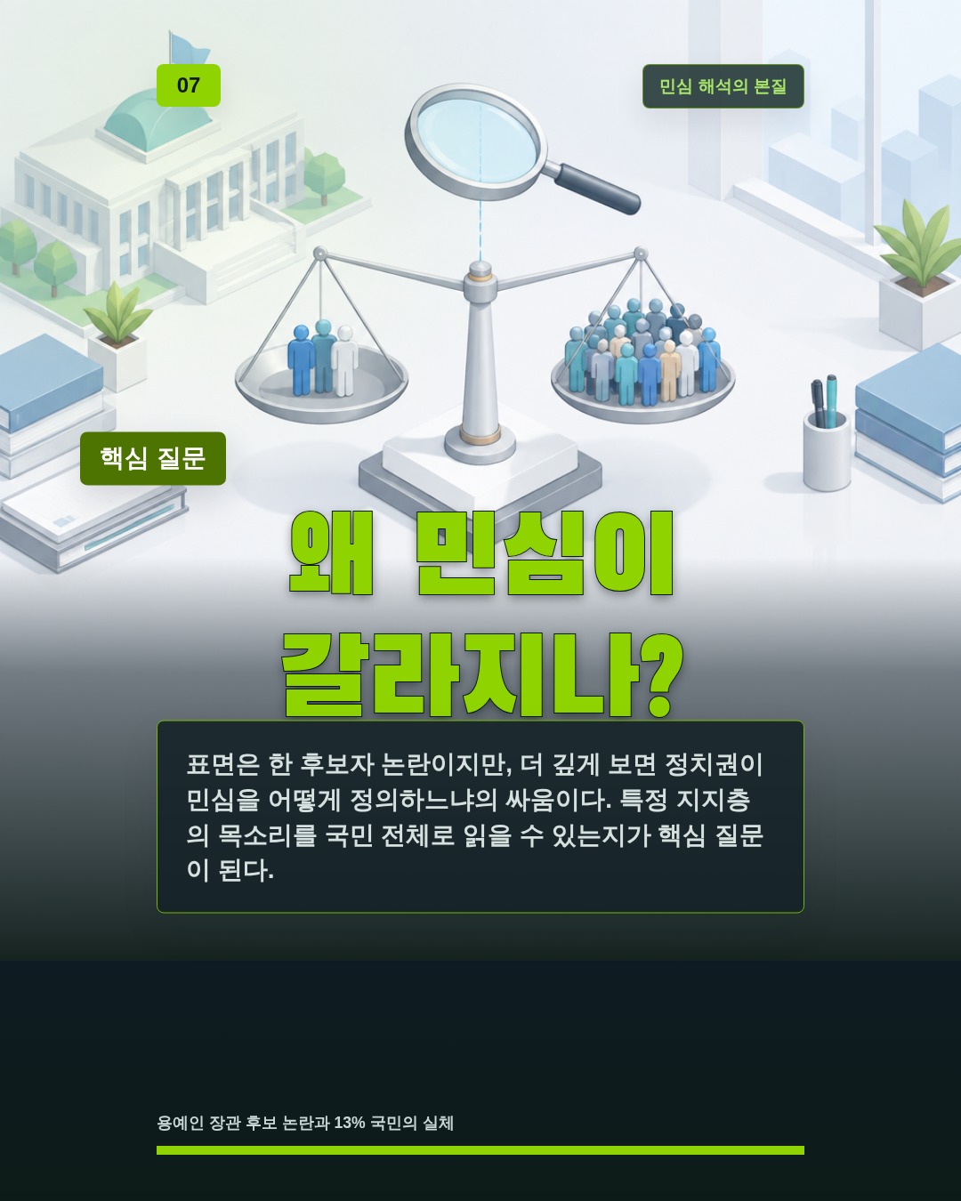 왜 민심이 갈라지나?