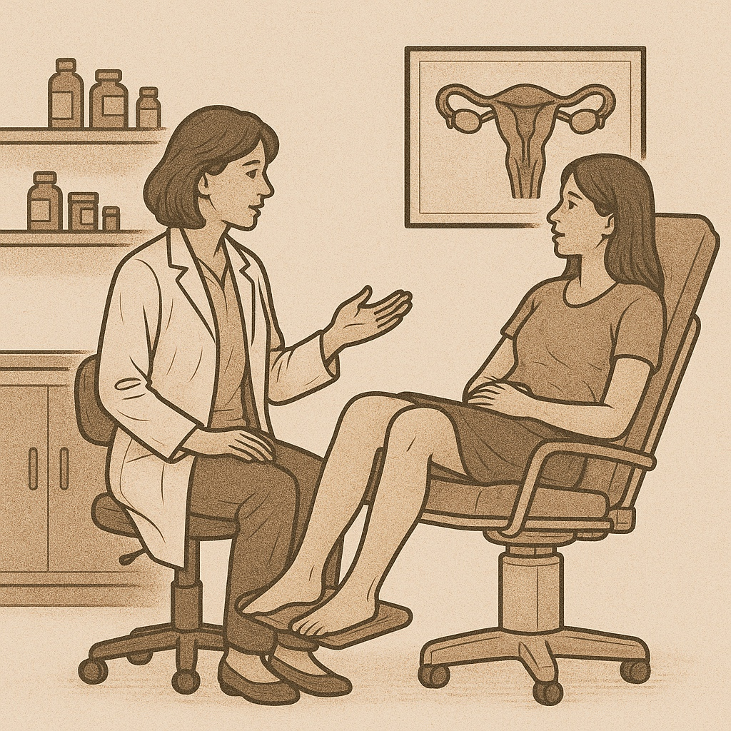 여성 산부인과 난임검사 사진