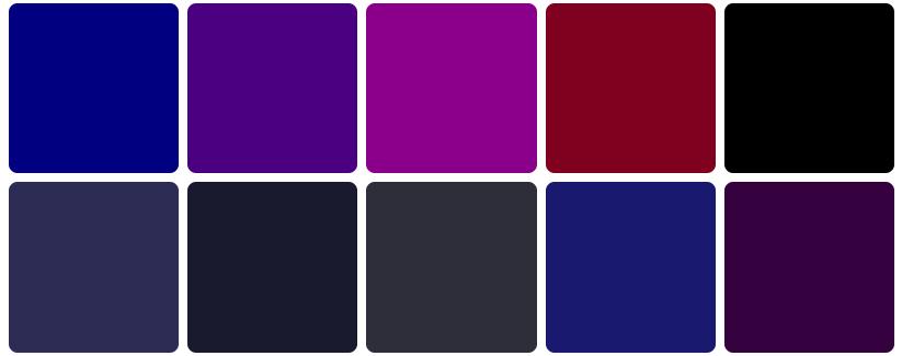 겨울 딥 팔레트