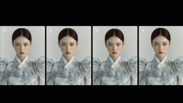 Manual 모드의 slow zoom 카메라 무브가 적용된 시네마틱 클로즈업 영상 예시_Midjourney