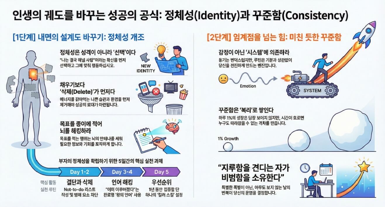 경제적 자유를 위한 두번째 여정(의지를 믿지 마라, 아침, 먼저, 환경, 재설정, 강화)