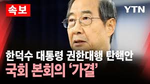 권한대행 탄핵 가결