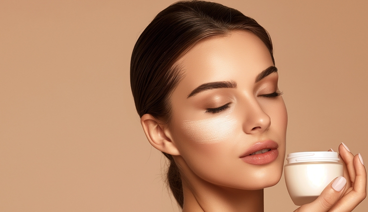 동안피부의 여성-사진