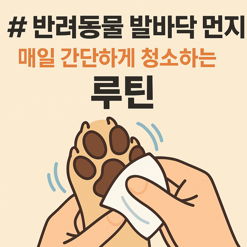 매일 간단하게 청소하는 루틴
