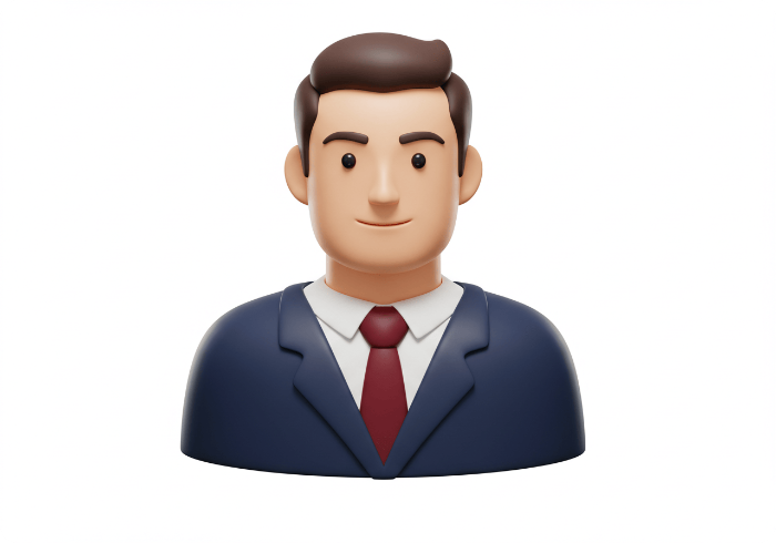 40대부터 시작하는 성공적인 경력 관리를 표현하는 3D 아이콘 스타일 일러스트