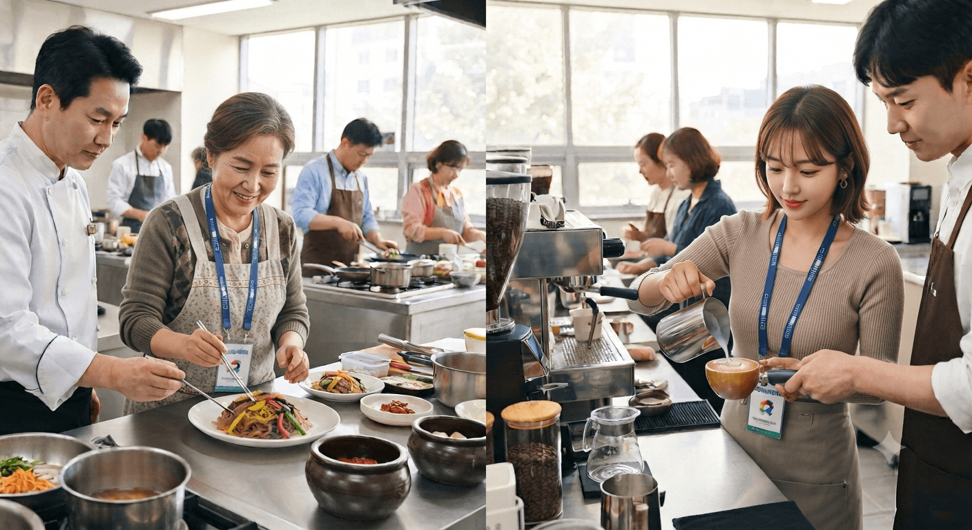 내일배움카드로 자격증따기 위해 수강하는 소상공인