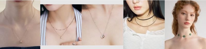 목걸이로 중심 포인트 만들기