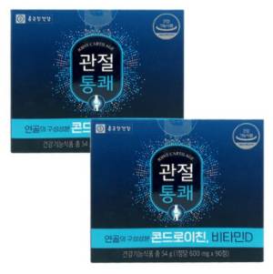 종근당건강 관절통쾌 콘드로이친 비타민D&#44; 90정&#44; 2개