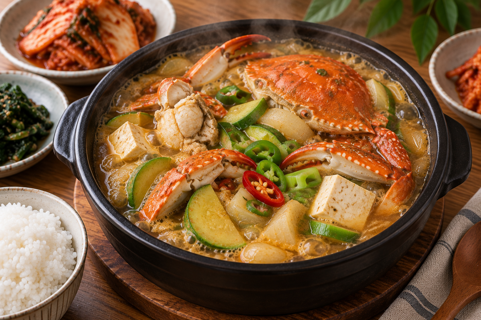 냉동 꽃게 된장찌개
