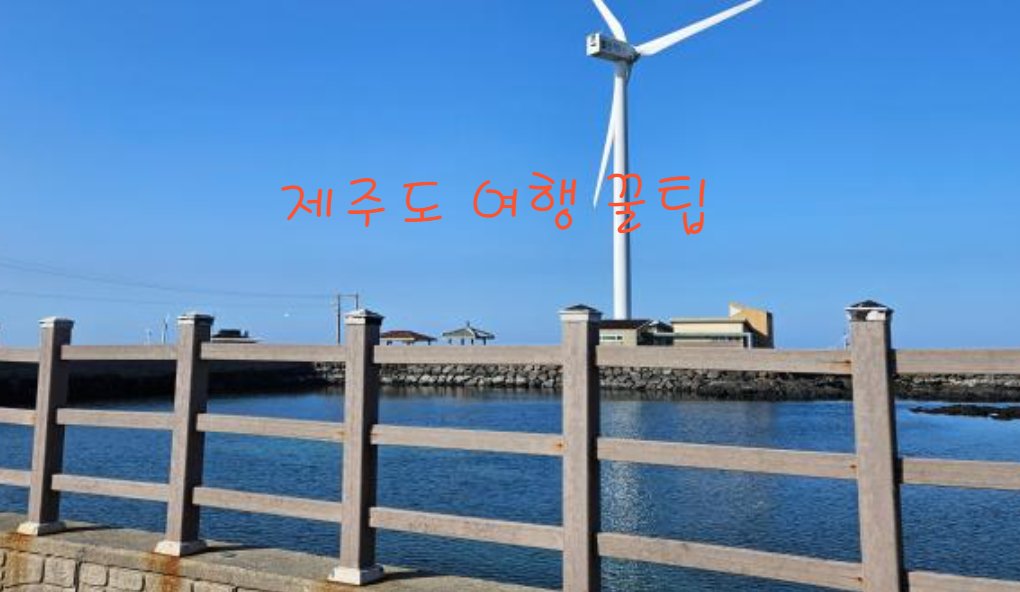 추석 연휴 기간 제주도 여행을 위한 꿀팁