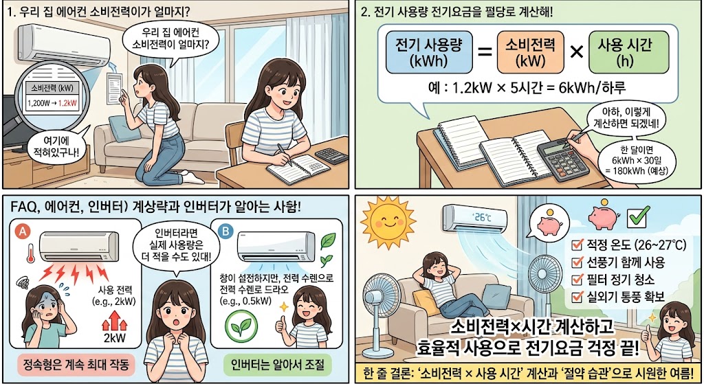 에어컨 전기요금 계산법