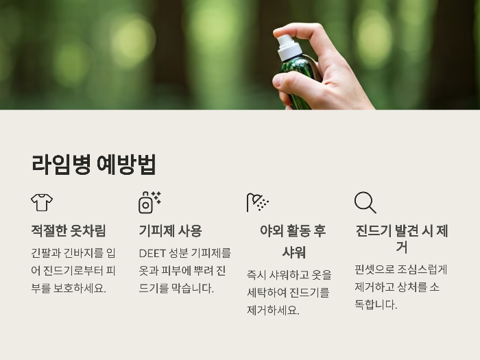 라임병 예방법