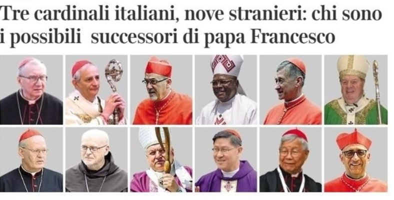 피에트로 파롤린 추기경외 교황유력후보 12인