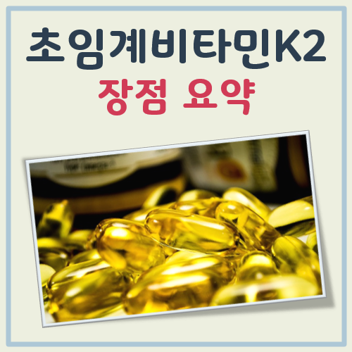 초임계비타민K2 장점 간단 정리 대표 이미지