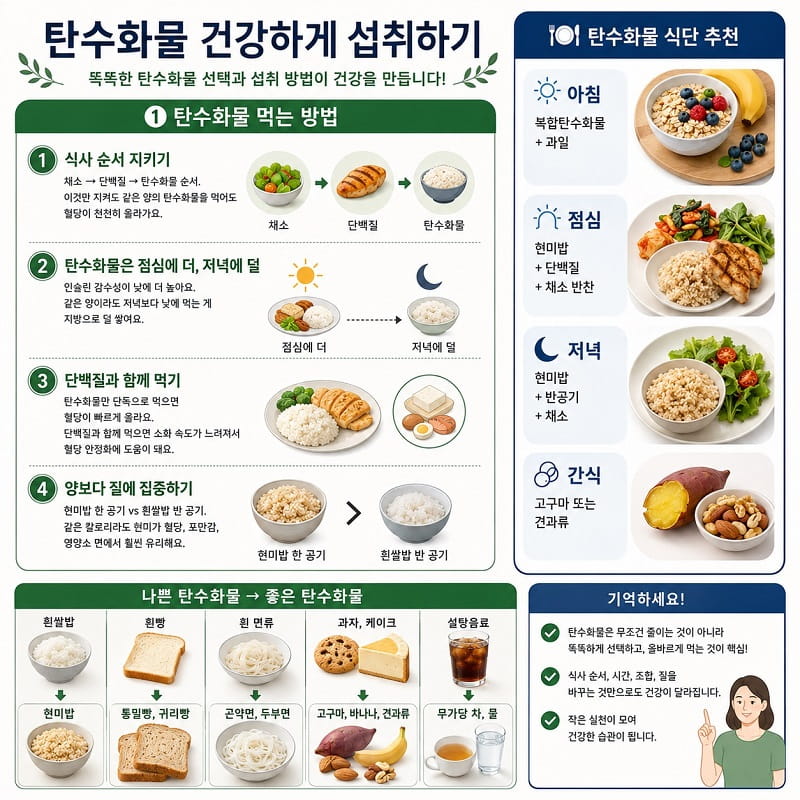 탄수화물 건강하게 섭취하기