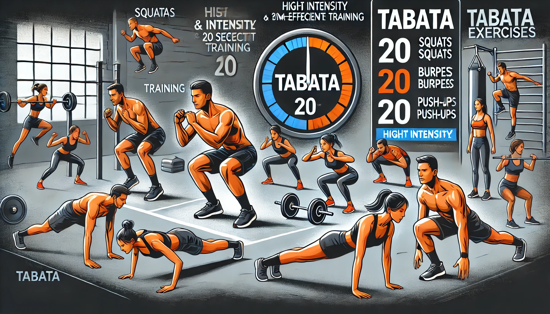 시간 효율적인 신체 강화를 위한 타바타 운동 탐구