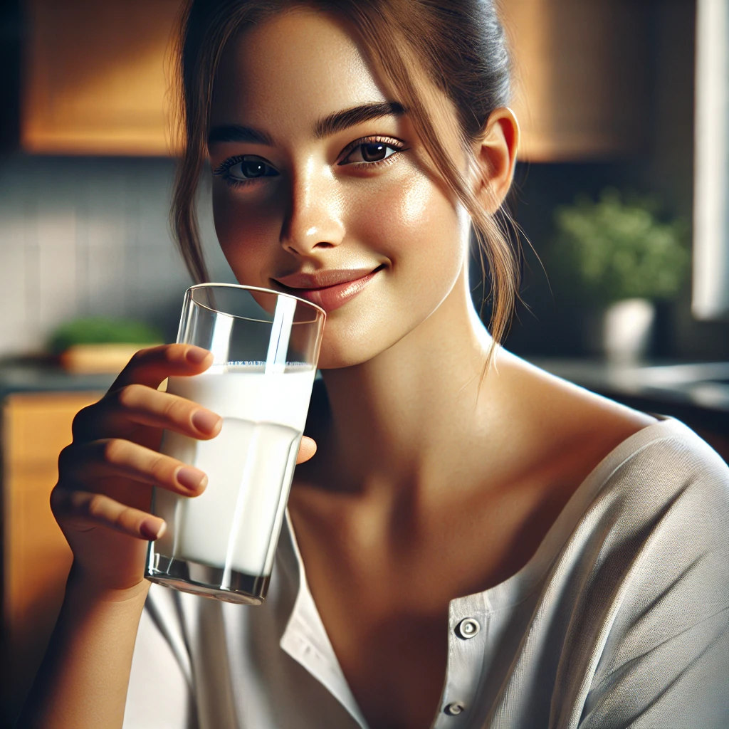 우유-마시는-여자