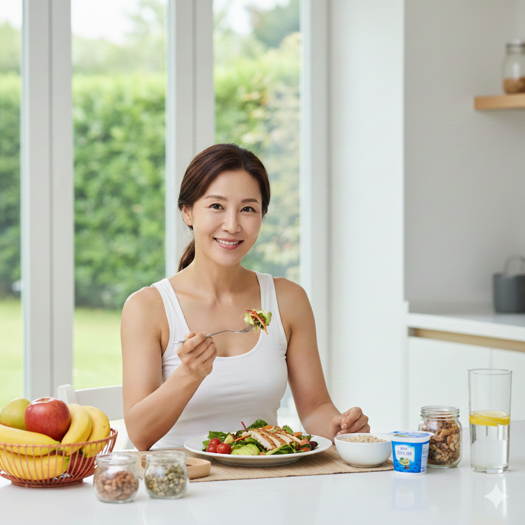 중년 다이어트 포스터