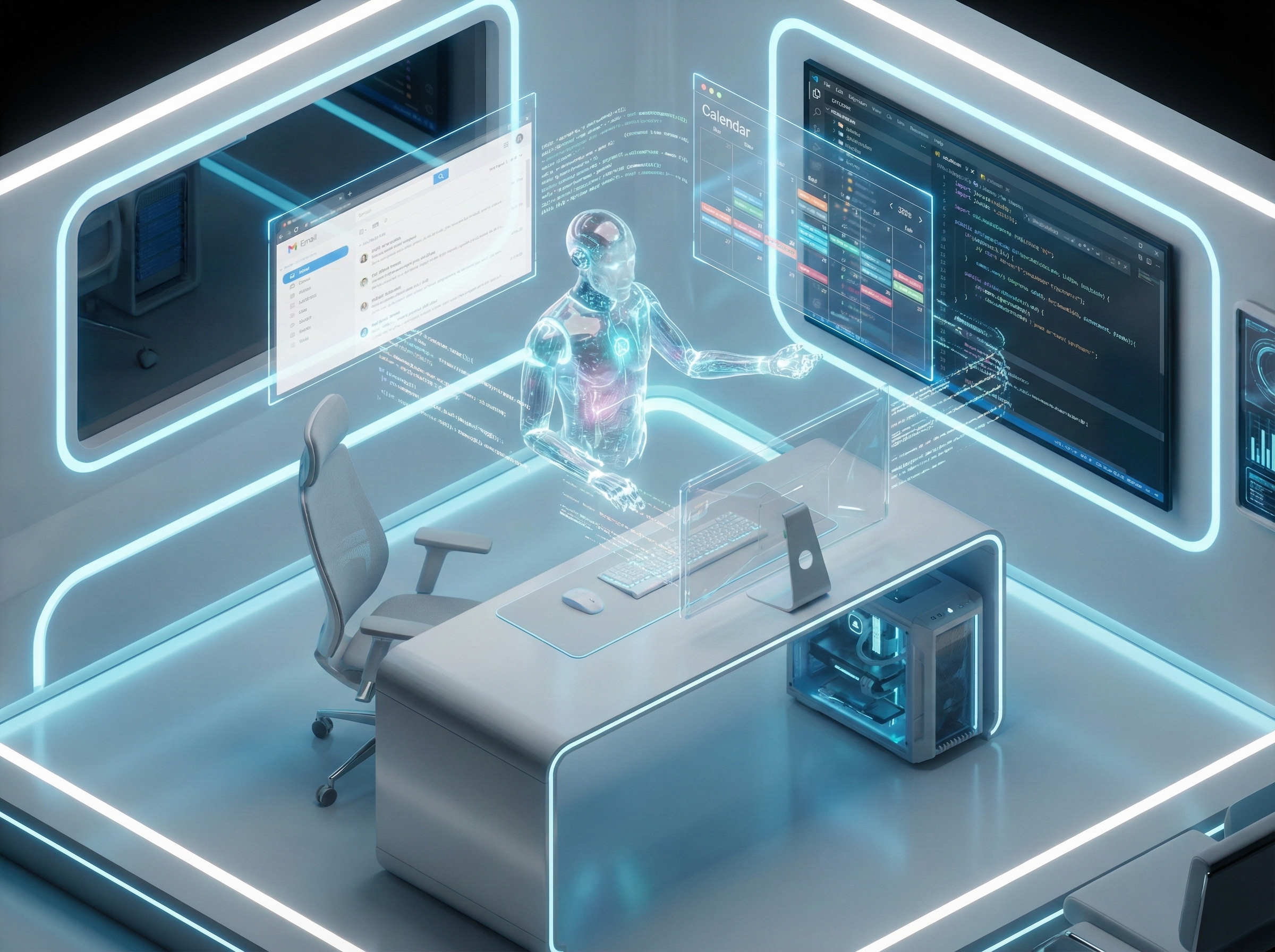 2026년 자율 실행 AI 에이전트 업무 자동화 개념도