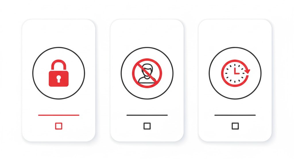트위터 계정이 잠김(locked)&middot;정지(suspended)&middot;로그인 제한으로 나뉘는 상황을 한눈에 정리한 인포그래픽
