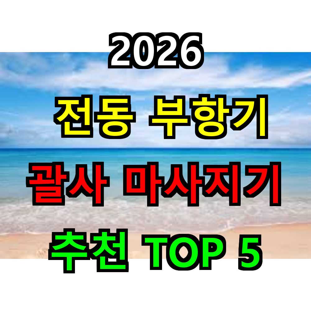 2026 전동 부항기 괄사 마사지기 추천 TOP 5