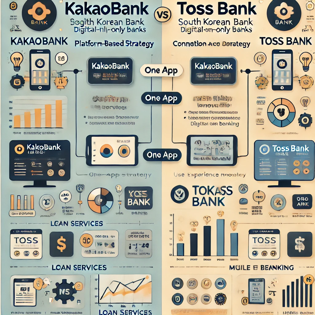 온라인 전문은행 비교: 카카오뱅크 vs 토스뱅크, 비즈니스 모델의 모든 것