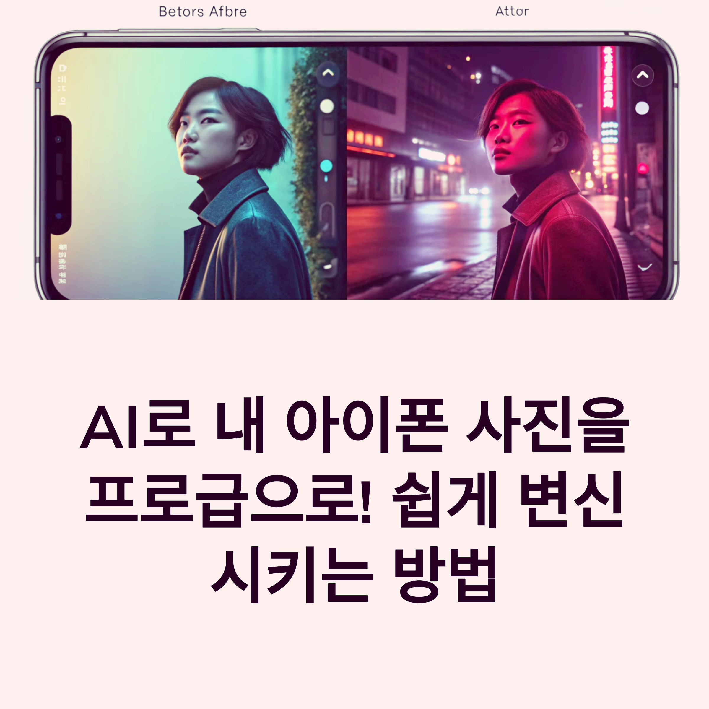 아이폰 사진 보정 앱 추천, AI로 화질·배경까지 싹 바꾸기 썸네일 이미지