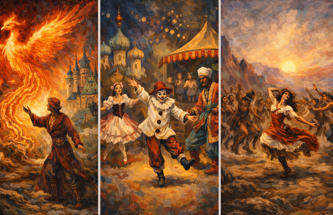 스트라빈스키 발레의 3연작 관련 그림