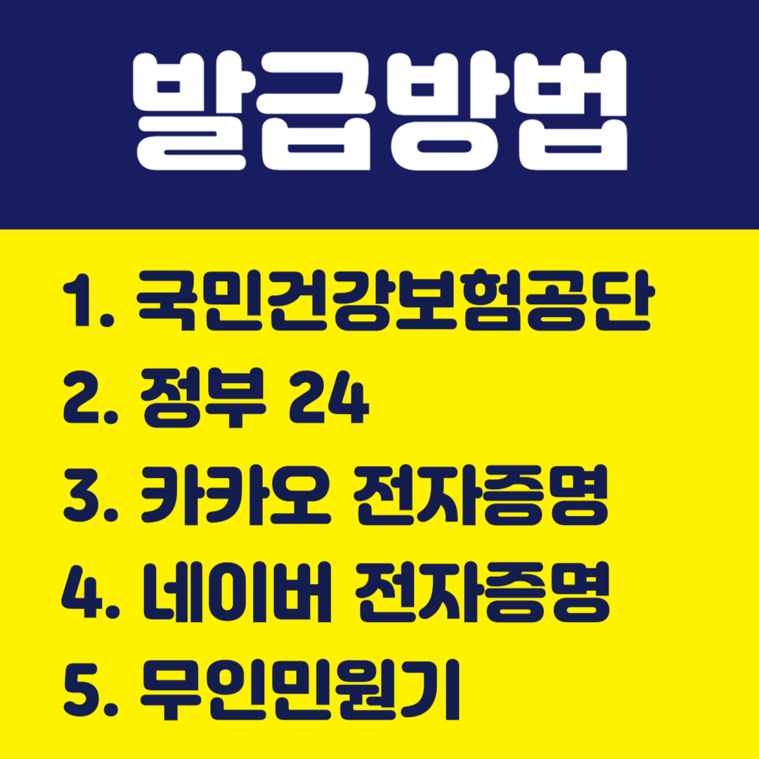 건강보험자격득실확인서