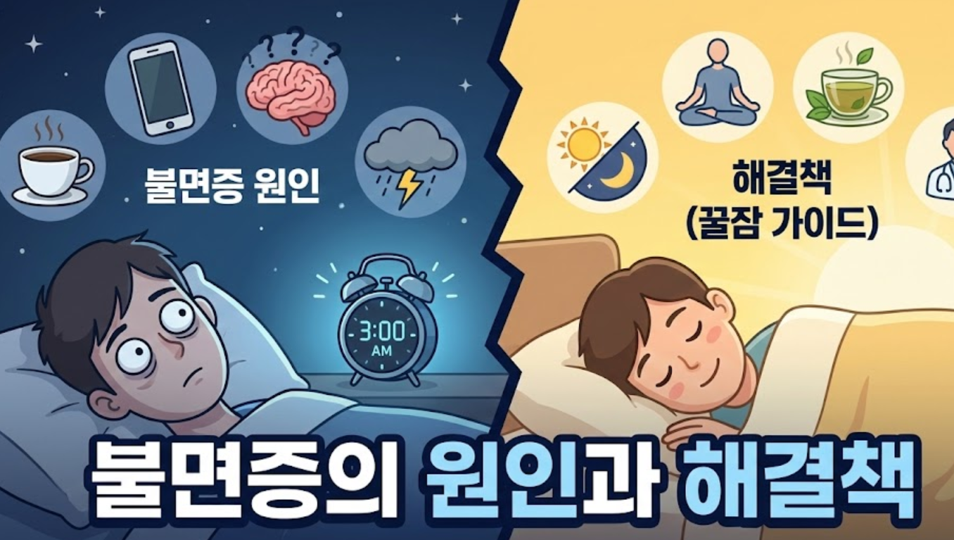 불면증 원인과 해결책 당신의 숙면을 위한 종합 가이드 썸네일 이미지