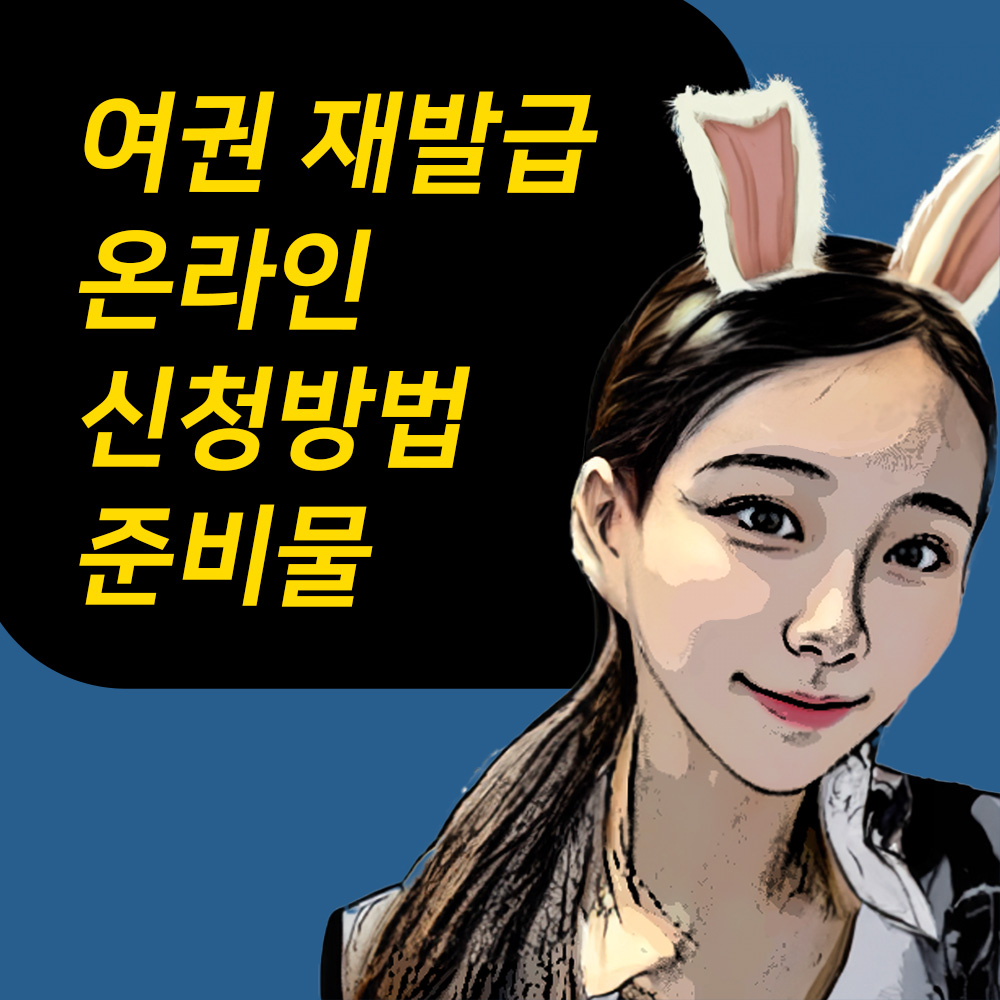 여권 재발급 온라인 신청방법 준비물 비용