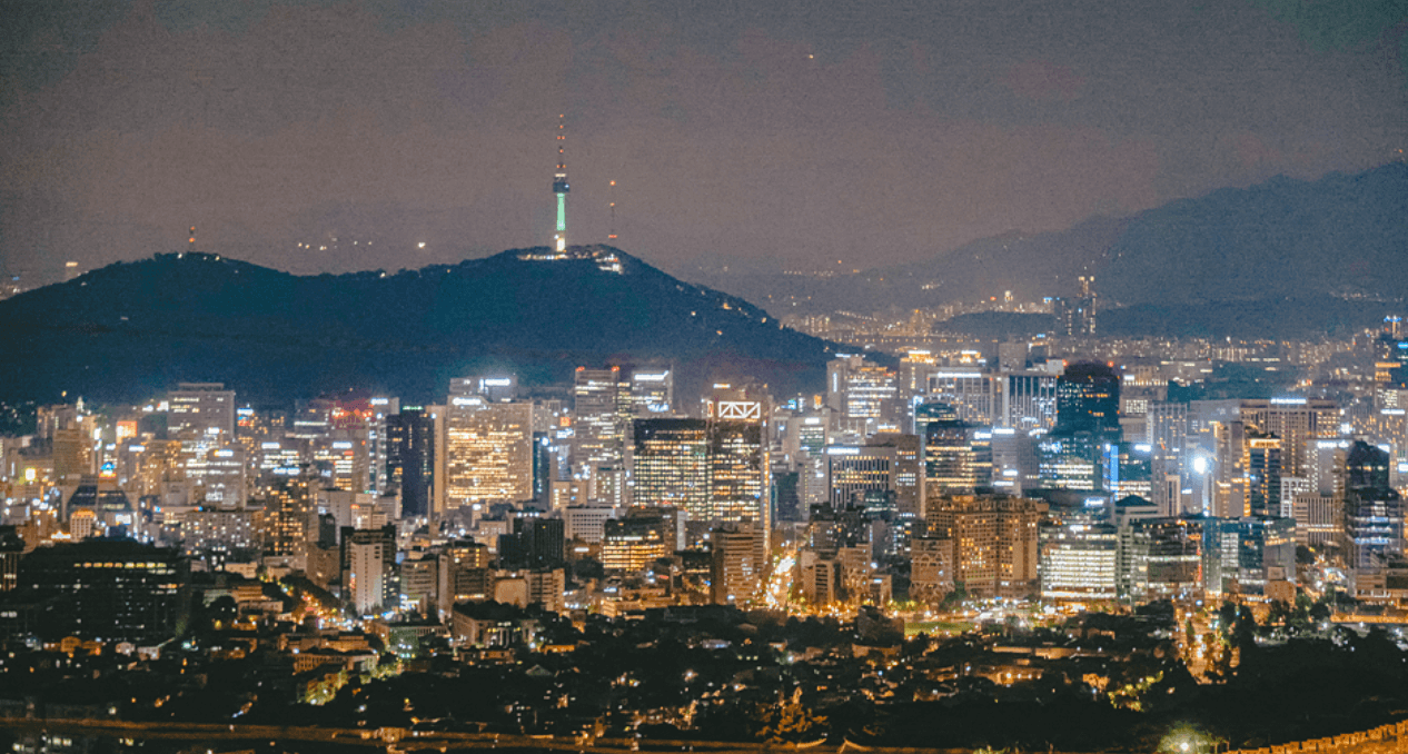 북악스카이웨이 팔각정 야경