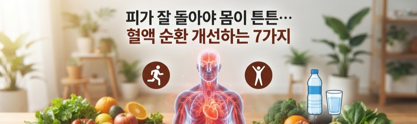피가 잘 돌아야 몸이 튼튼… 혈액 순환 개선하는 7가지