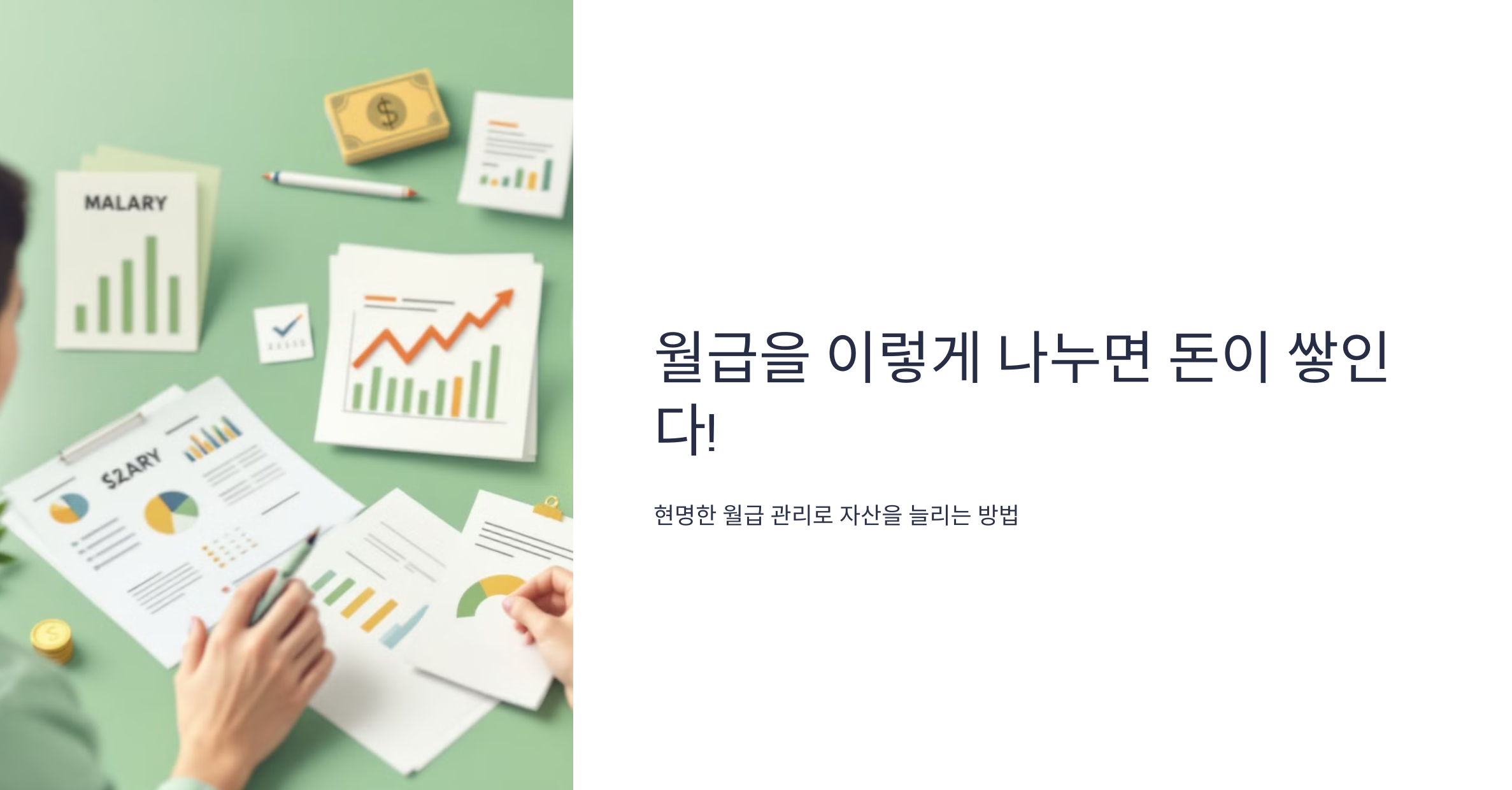 월급 이렇게 나누면 돈이 모인다.