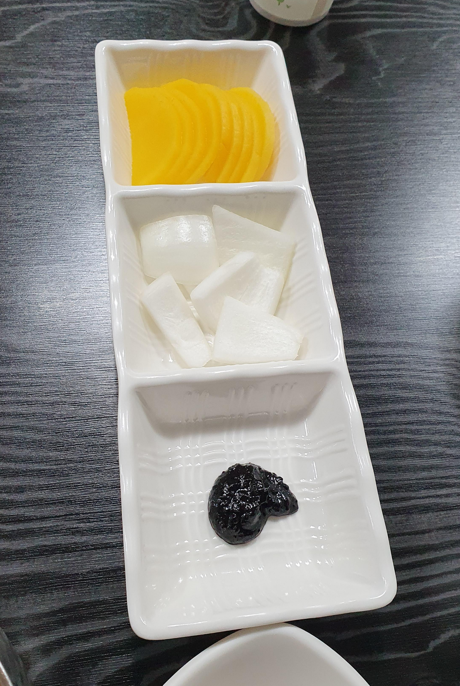 관저동 대성관 중국집 기본찬