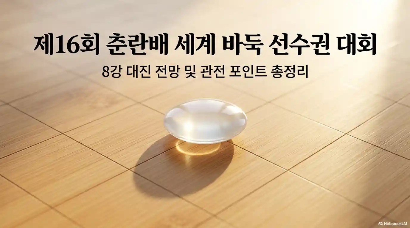 제16회 춘란배 세계바둑선수권 8강 대진 전망 총정리 썸네일 - 2026년 신진서 신민준 관전 포인트