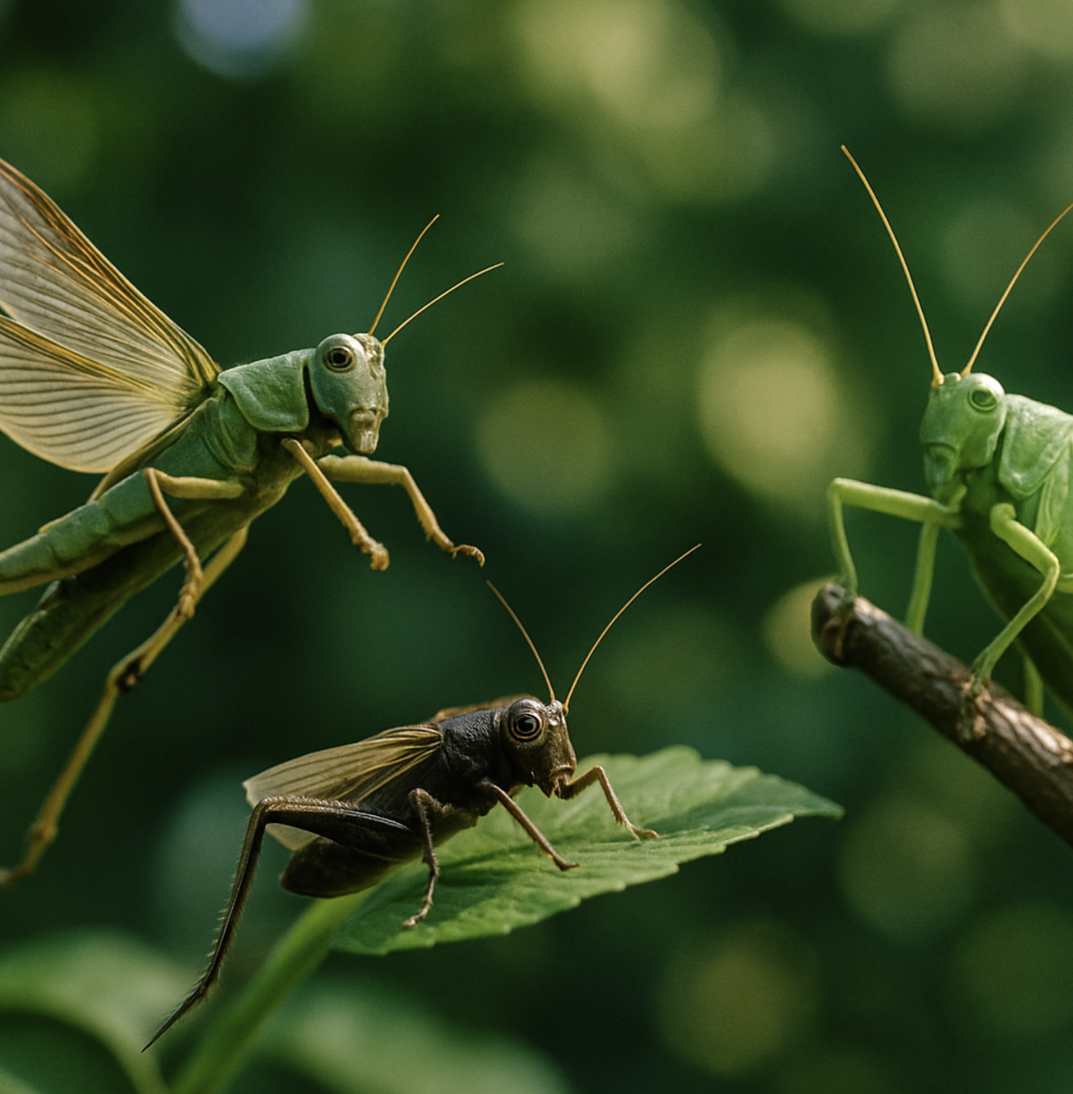곤충마다 다른 연주 스타일